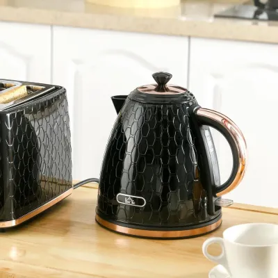 Vattenkokare 2200 w med Utsiktsfönster Filter, Svart