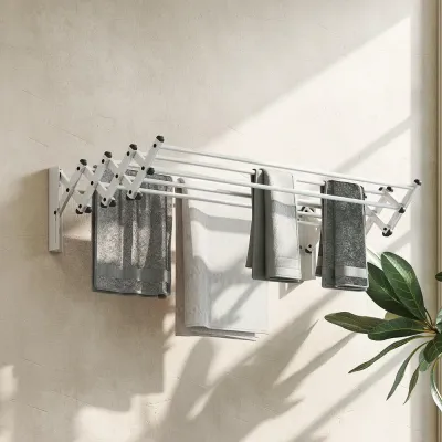 Handdukstork i Aluminium - och Utomhusbruk Silver