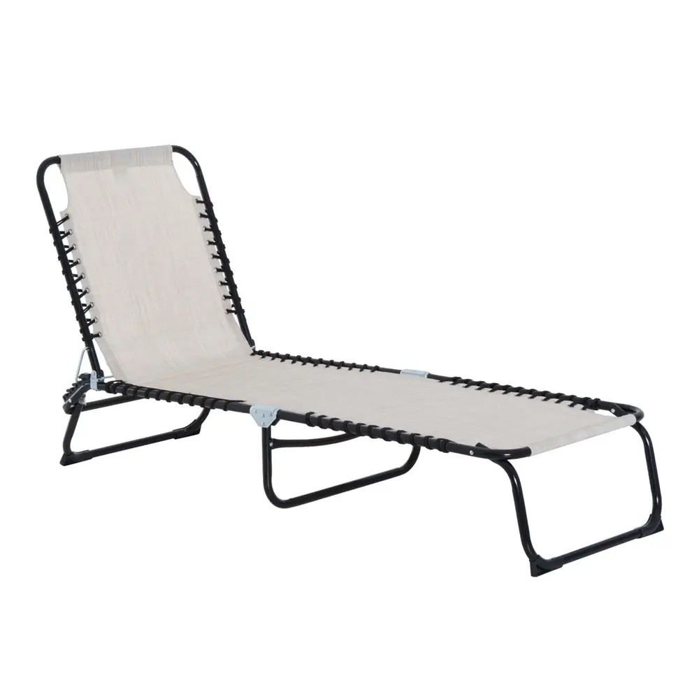 Hopfällbar Solsäng 4 Lägen 197 x 58 x 76 Cm