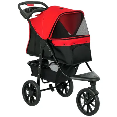 Hundvagn Prisvärd Röd för Transport 109,5 x 57,5 x 106,5 cm