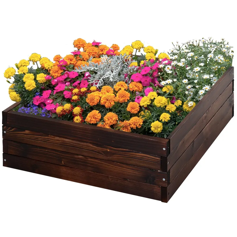 Upphöjd Bädd Plantering Grönsaksbädd 60 x 60 x 23 Cm