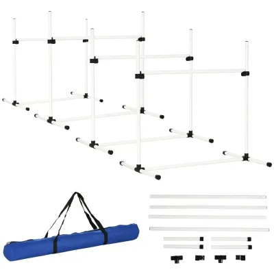 Agility Häckset Hundträning 4 Häck 99 x 65 x 94 cm