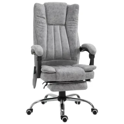 Ergonomisk Kontorsstol med Massage & Värme Svart