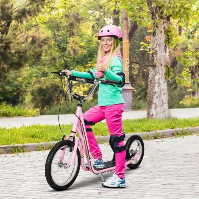 Sparkcykel med Handbroms 16 Tum 135 x 58 x 92-100 cm