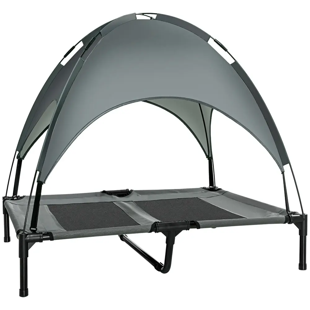 Andningsbar Hundsäng med Kapell Tafttyg för 92 x 76 x 90 Cm