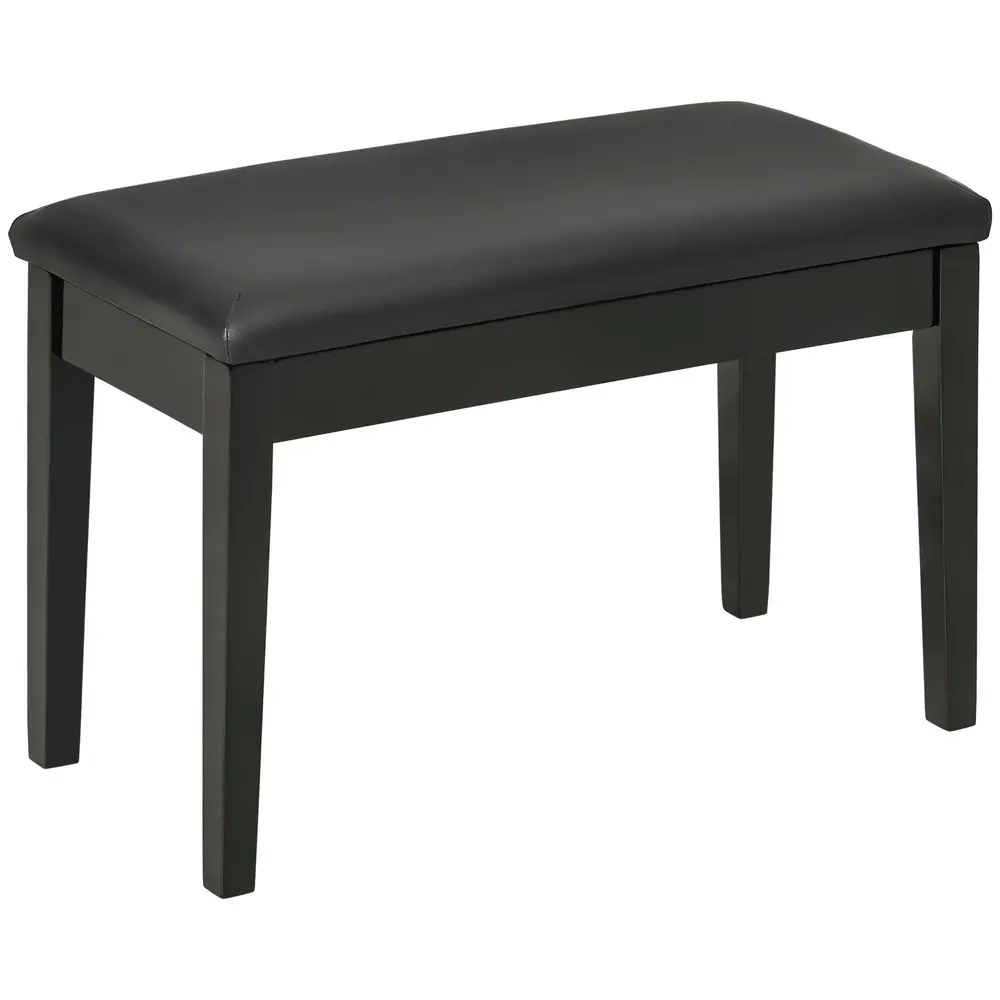 Pianobänk Pianopall Svart av Trä 75 x 35 x 49 Cm