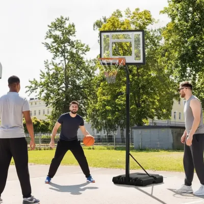 Flyttbar Basketkorg Höjdjusterbart Basketställ 260-310 cm