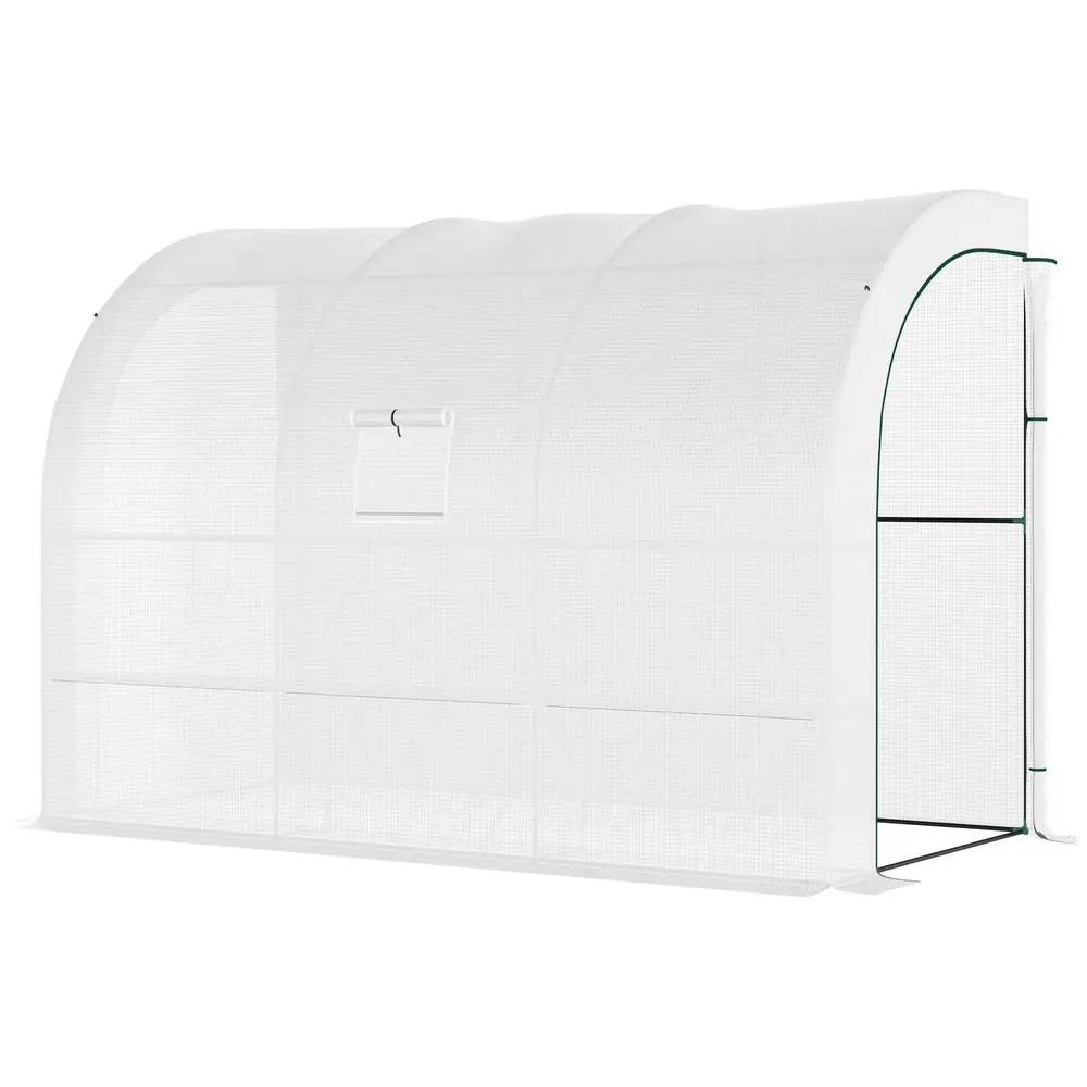 Litet Växthus Tunnelväxthus med Hyllor 300 x 150 x 213 Cm