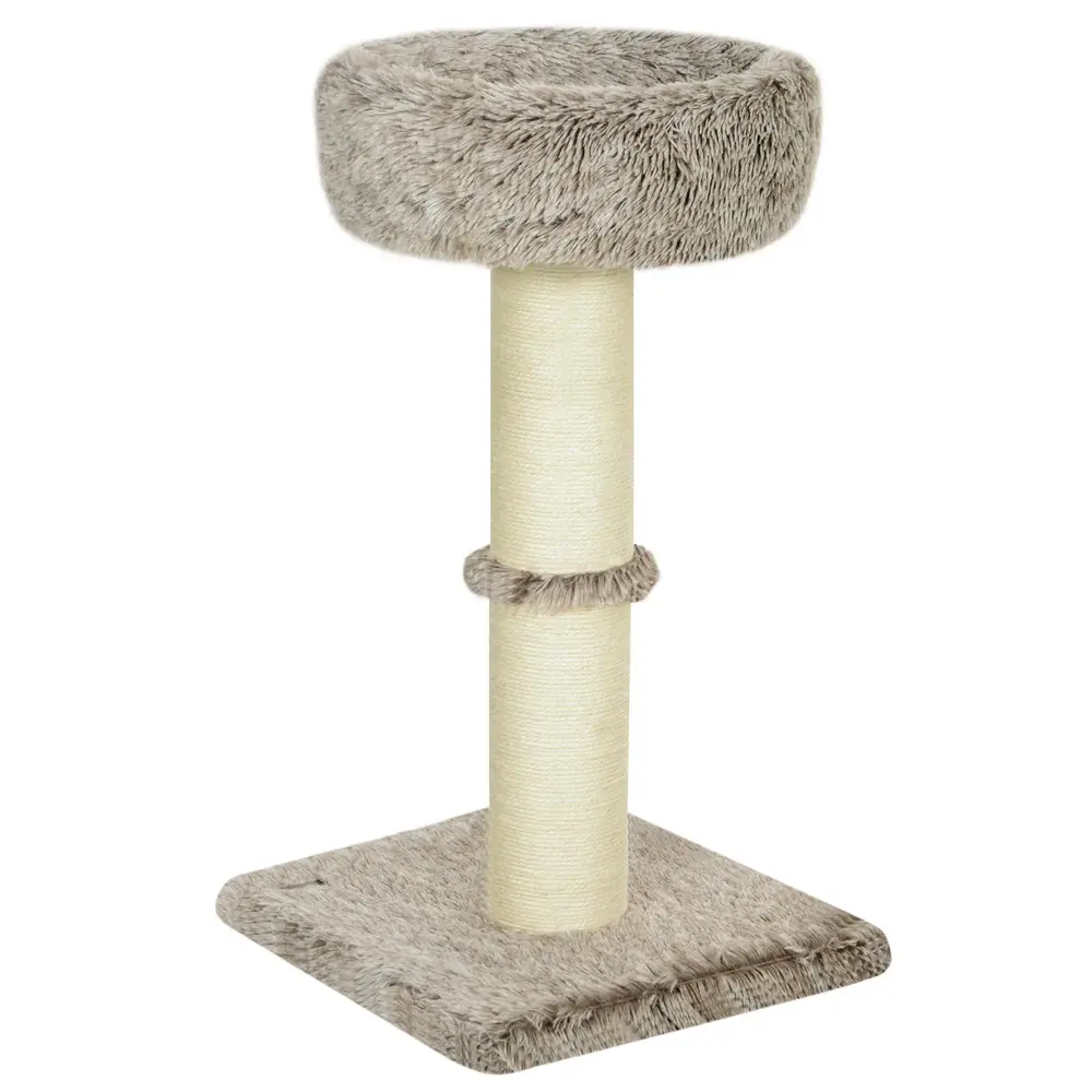 Klösträd Klöspelare Brun av Sisal och Plysch 87 cm